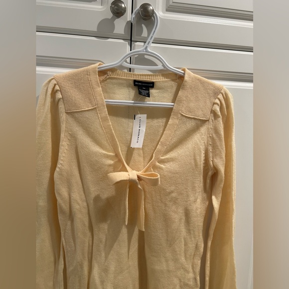 Club Monaco Yellow Vintage Sweater Size M NWT - Picture 3 of 7